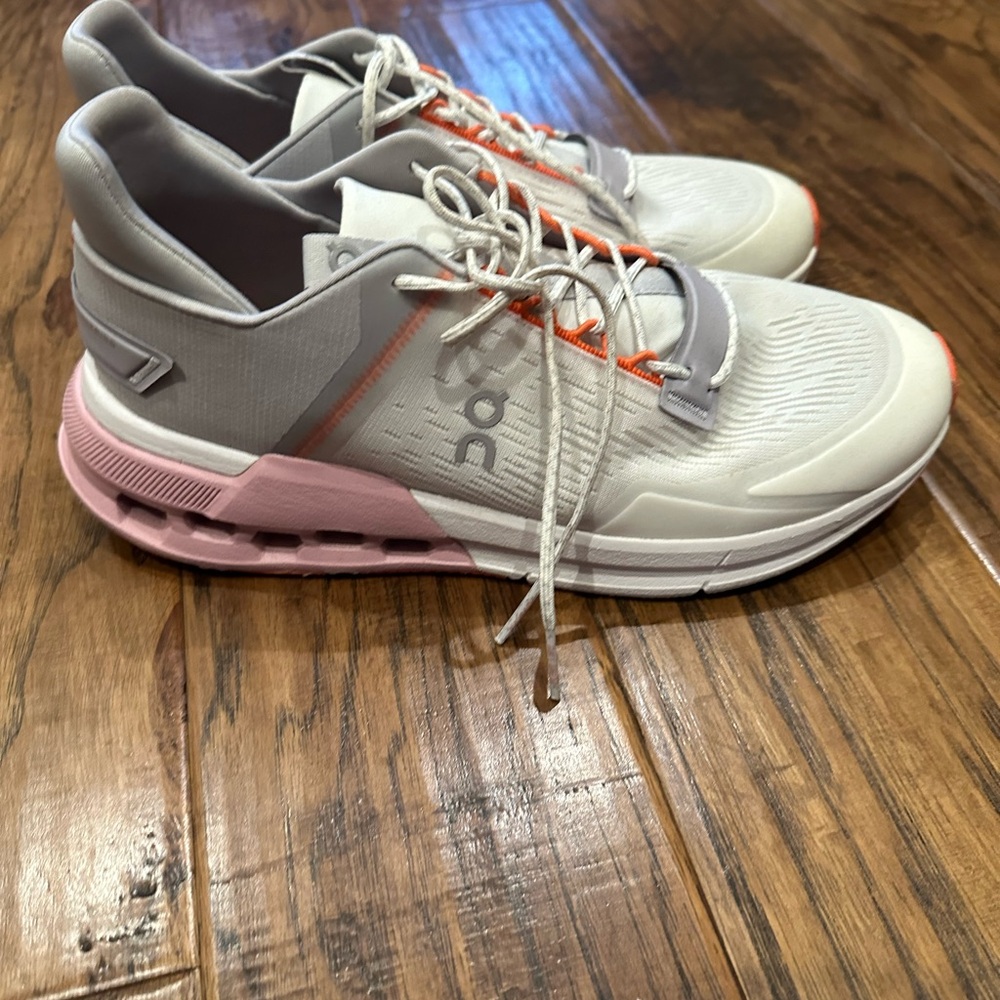 On Cloudnova Flux Sneaker- Undyed White Zephyr.